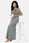 Naiduhall Cotton Full Length Nightdress - Light Green — thumbnail 6